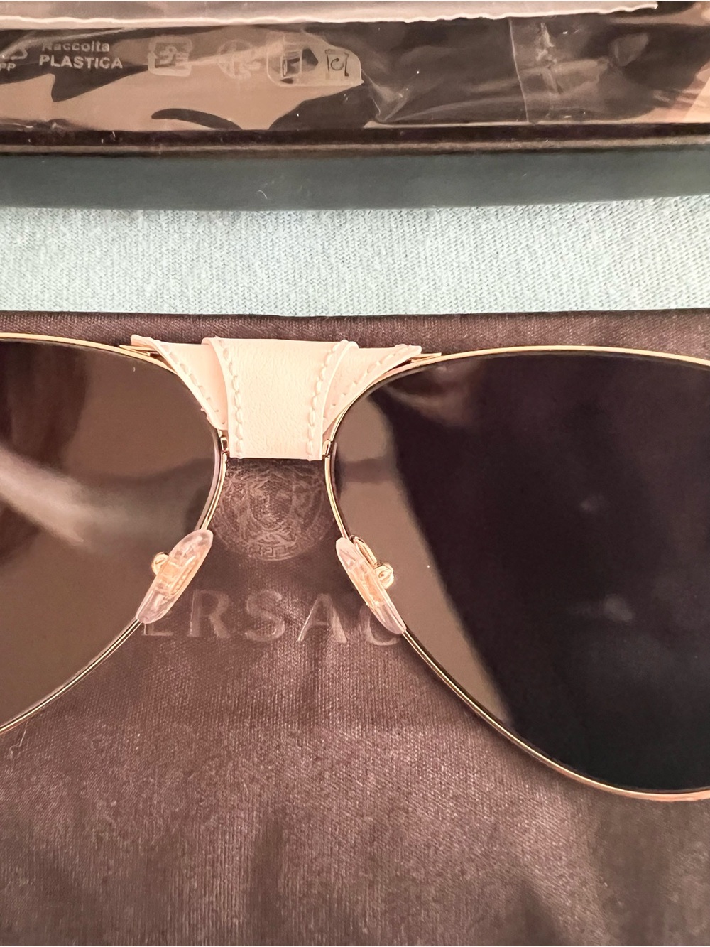 Versace Authentic Medusa Aviator Sunglasses - Picture 14 of 14